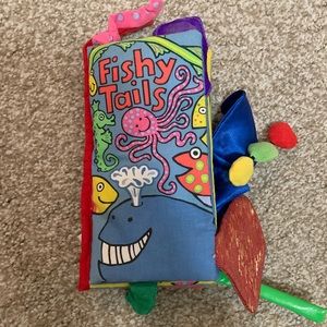Jellycat newborn infant fishy tails crinkly book